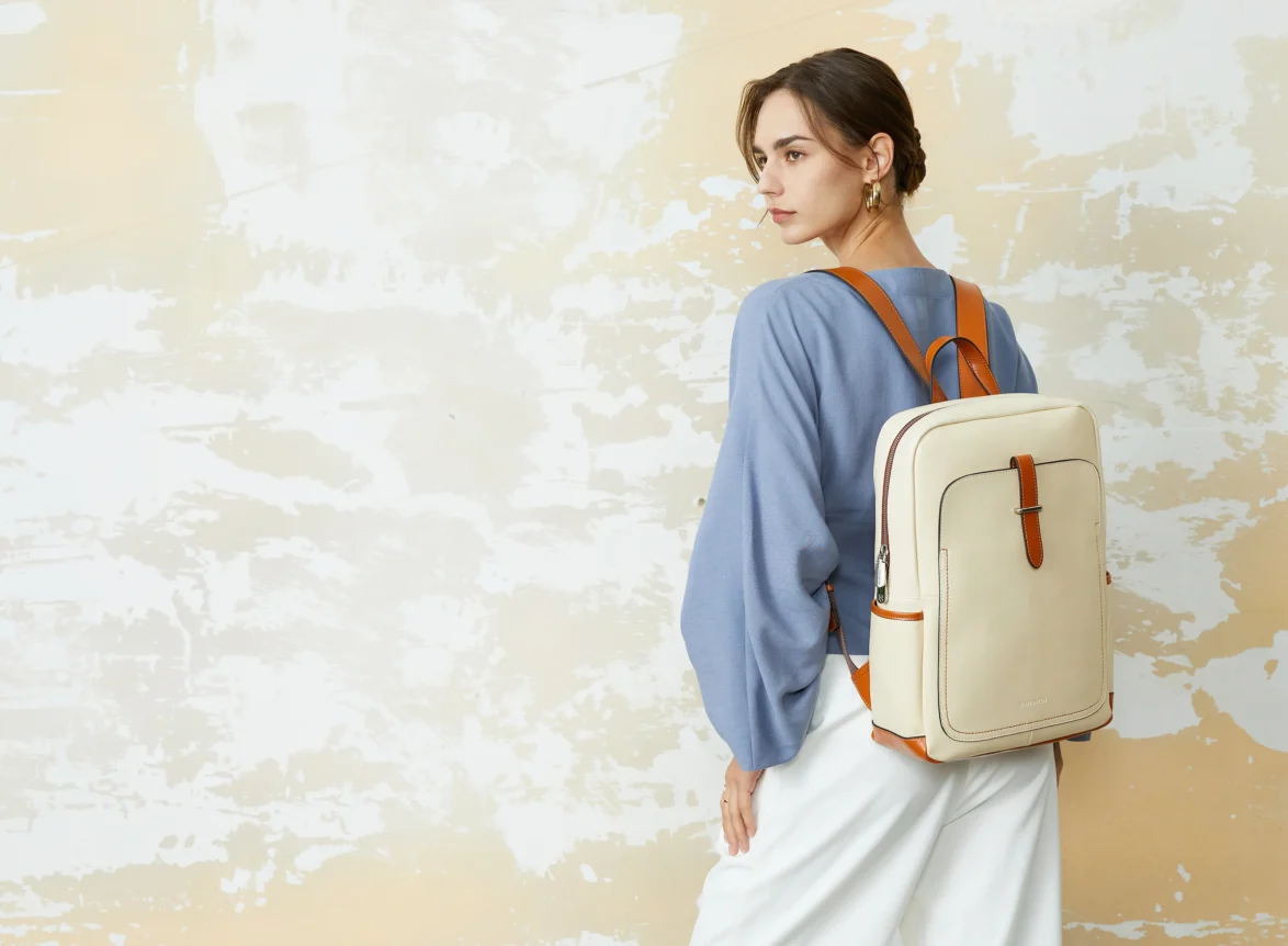 leather backpack for women